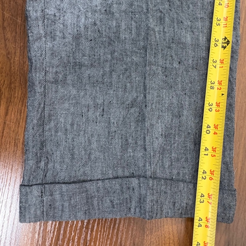 Orvis Linen Trousers Mens 42x32 Grey Straight Leg Breathable Summer Old Money - Picture 9 of 10